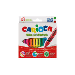 Carioca Wax Crayons Yıkanabilir Mum Boya 24 Renk