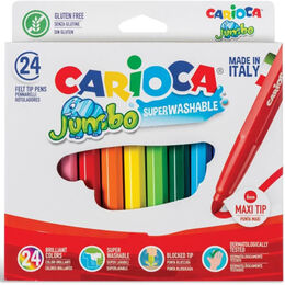 Carioca Yıkanabilir Jumbo Keçeli Kalem 24 Renk (40570)