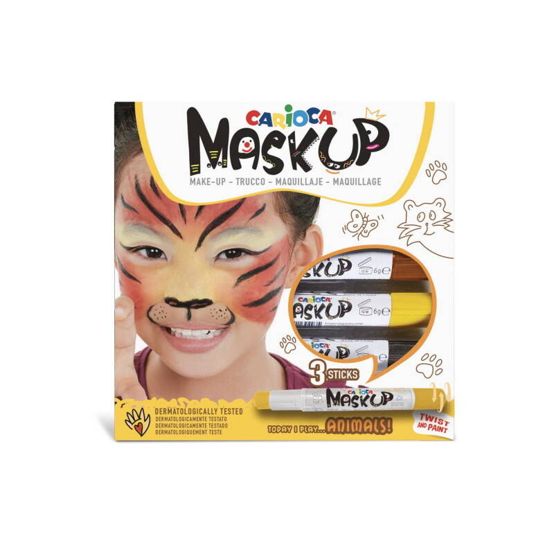 Carioca Yüz Boyası 6 Gr. 3 Renk Anımals