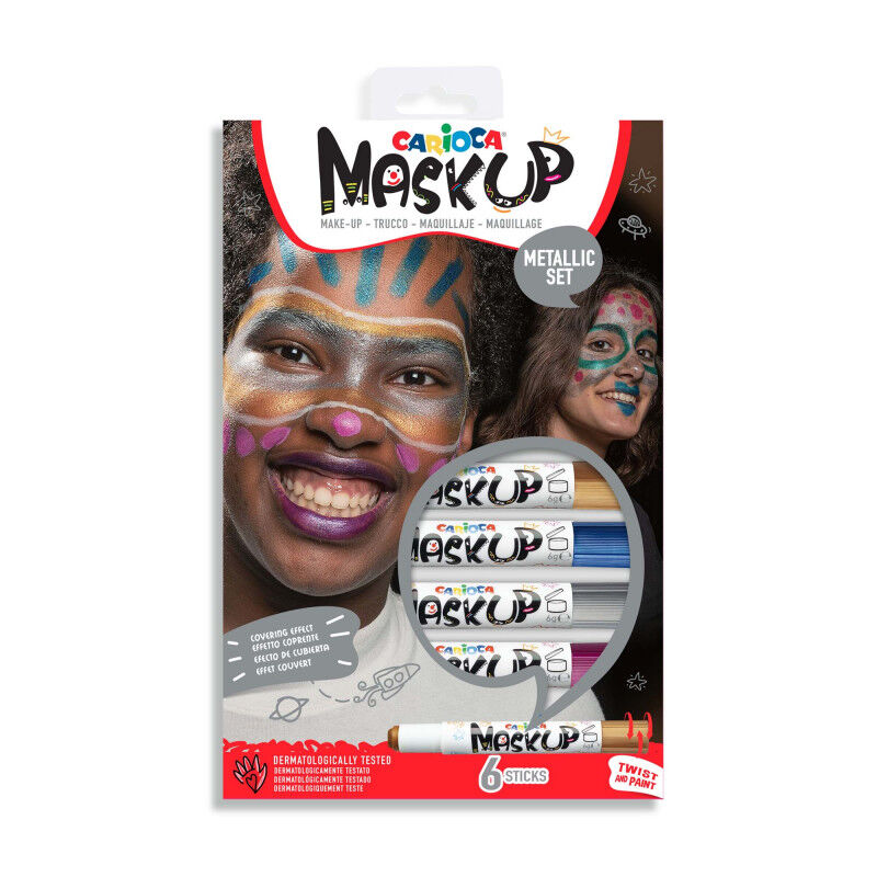 Carioca Yüz Boyası 6 Gr. 6 Renk Metalik