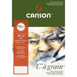 Canson Ca Grain İnce Dokulu Eskiz Çizim Defteri 224 gr. A5 30 Sayfa