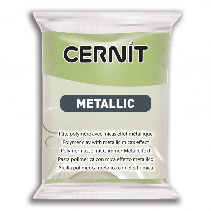 Cernit Metallic Polimer Kil 051 Green Gold