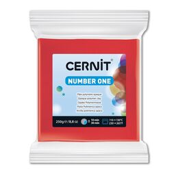 Cernit Number One Polimer Kil 250 gr. 400 RED