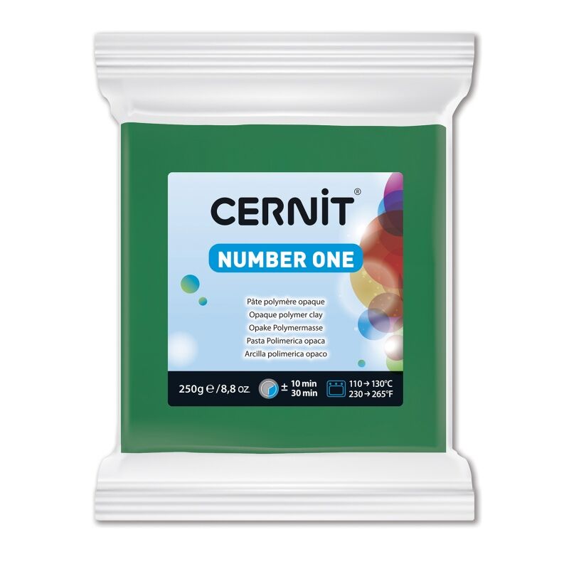 Cernit Number One Polimer Kil 250 Gr. 600 Green