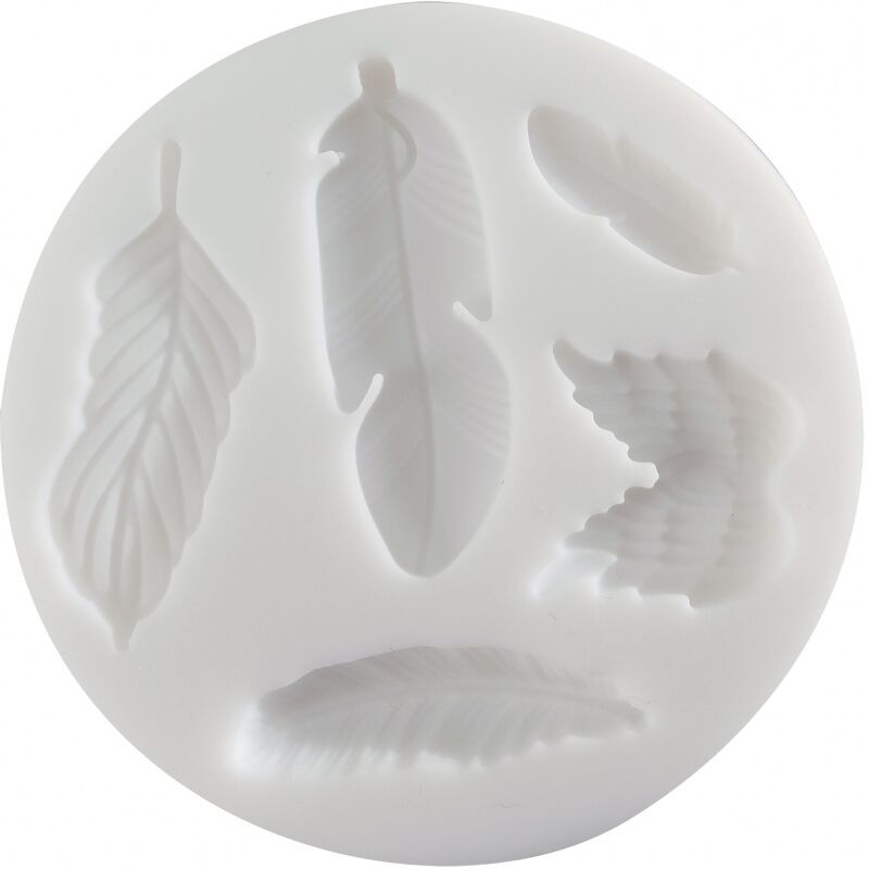 Cernit Silicone Mould Silikon Polimer Kil Kalıbı Feathers