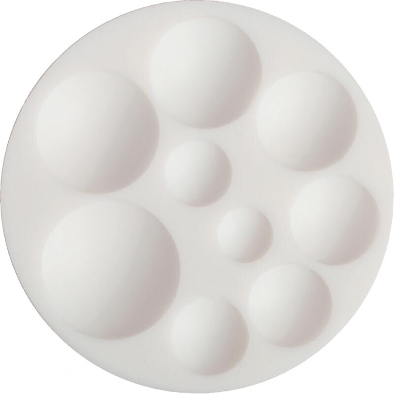 Cernit Silicone Mould Silikon Polimer Kil Kalıbı Round Cabochons