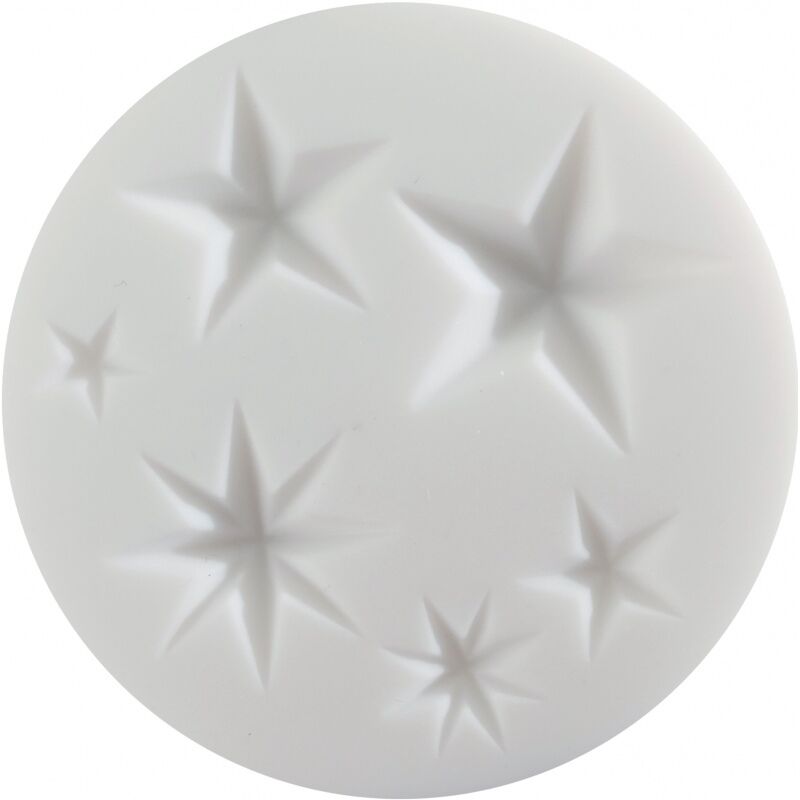Cernit Silicone Mould Silikon Polimer Kil Kalıbı Stars