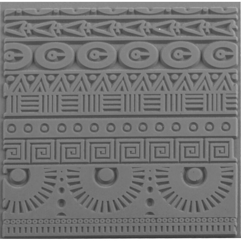 Cernit Texture Plate Silikon Polimer Kil Desen Ve Doku Kalıbı 9x9 Cm. Geometrıcs