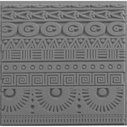 Cernit Texture Plate Silikon Polimer Kil Desen ve Doku Kalıbı 9x9 cm. GEOMETRICS - 1
