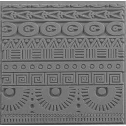 Cernit Texture Plate Silikon Polimer Kil Desen ve Doku Kalıbı 9x9 cm. GEOMETRICS - 1