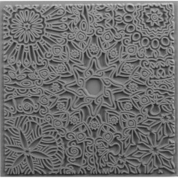 Cernit Texture Plate Silikon Polimer Kil Desen ve Doku Kalıbı 9x9 cm. MANDALA - 1