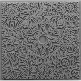 Cernit Texture Plate Silikon Polimer Kil Desen ve Doku Kalıbı 9x9 cm. MANDALA - 1