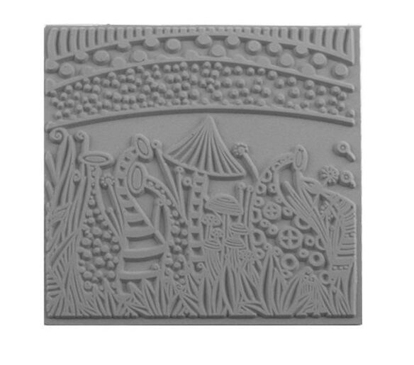 Cernit Texture Plate Silikon Polimer Kil Desen Ve Doku Kalıbı 9x9 Cm. Nature