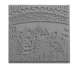 Cernit Texture Plate Silikon Polimer Kil Desen ve Doku Kalıbı 9x9 cm. NATURE