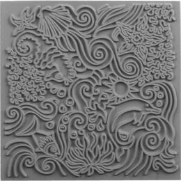 Cernit Texture Plate Silikon Polimer Kil Desen ve Doku Kalıbı 9x9 cm. UNDER THE SEA