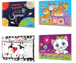 Çınar Dikişli Perforajlı (Koparılabilir) Resim Defteri Büyük Boy 21x29 cm. 40 yaprak - 2
