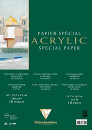 Clairefontaine Acrylic Special Paper Akrilik Boya Defteri Blok 360 gr. A3 10 yaprak