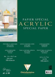 Clairefontaine Acrylic Special Paper Akrilik Boya Defteri Blok 360 gr. A4 10 yaprak