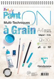 Clairefontaine Paint'On a Grain Start Eskiz Çizim Defteri 160 gr. A4 30 yp.