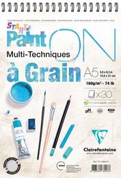 Clairefontaine Paint'On a Grain Start Eskiz Çizim Defteri 160 gr. A5 30 yp.