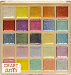 Craft And Arts Tablet Sulu Boya Seti Metalik Renkler 25 Renk - 2