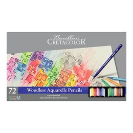 Cretacolor Aqua Monolith Ağaçsız Sulandırılabilr Aquarell Boya Kalemi Seti 72 Renk Metal Kutu - 3