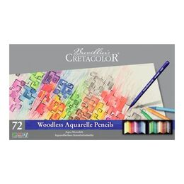 Cretacolor Aqua Monolith Ağaçsız Sulandırılabilr Aquarell Boya Kalemi Seti 72 Renk Metal Kutu - 3