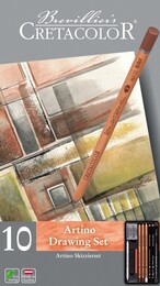Cretacolor Artino Drawing Set Karakalem Eskiz Çizim Seti Metal Kutu 10 Parça - 3