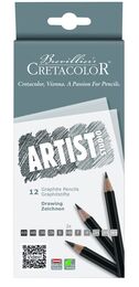Cretacolor Artist Studio Graphite Drawing Pencils Dereceli Karakalem Eskiz Çizim Seti 12'li - 1