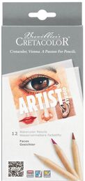 Cretacolor Artist Studio Watercolor Pencils FACES Set 12 Renk Sulandırılabilir Portre Çizim Kalemi Seti - 1