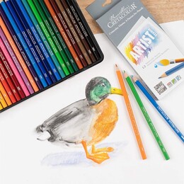 Cretacolor Artist Studio Watercolor Pencils Sulandırılabilir Boya Kalemi Seti 12 Renk - Thumbnail