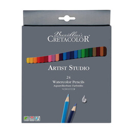 Cretacolor Artist Studio Watercolor Pencils Sulandırılabilir Boya Kalemi Seti 24 Renk - Thumbnail