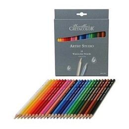 Cretacolor Artist Studio Watercolor Pencils Sulandırılabilir Boya Kalemi Seti 24 Renk - Thumbnail