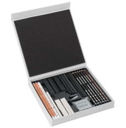 Cretacolor Black & White Drawing Set Premium Karakalem Eskiz Çizim Seti Hediyelik Kutu 25 Parça - 2