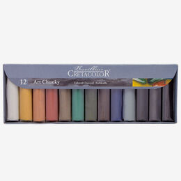 Cretacolor Chunky Colored Charcoal Renkli Kömür Füzen Seti 12 Renk