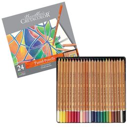 Cretacolor Fine Art Pastel Boya Kalemi Seti 24 Renk Metal Kutu - 1