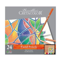 Cretacolor Fine Art Pastel Boya Kalemi Seti 24 Renk Metal Kutu