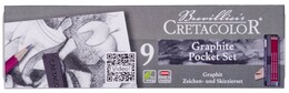 Cretacolor Graphite Pocket Set Karakalem Eskiz Çizim Seti Metal Kutu 9 Parça - 1