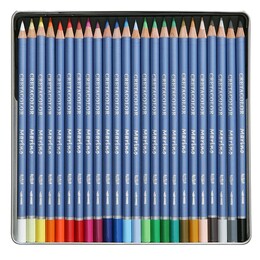 Cretacolor Marino Sulandırılabilir Aquarell Boya Kalemi Seti 24 Renk Metal Kutu - 2