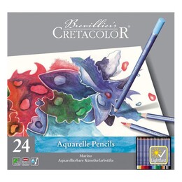 Cretacolor Marino Sulandırılabilir Aquarell Boya Kalemi Seti 24 Renk Metal Kutu - Thumbnail