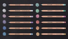 Cretacolor Mega Color Brilliants Metalik Jumbo Kalın Kuru Boya Kalemi Seti 12 Renk Metal Kutu - 4