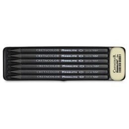 Cretacolor Monolith Graphite Ağaçsız Füzen Çizim Kalemi Seti 7 Parça Metal Kutu - 2