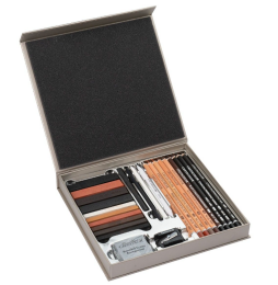 Cretacolor Passion Box Drawing Set Premium Karakalem Eskiz Çizim Seti Hediyelik Kutu 25 Parça - 2