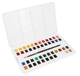 Daler Rowney Aquafine Studio Set Tablet Sulu Boya Seti 48 Renk Plastik Kutu - Thumbnail