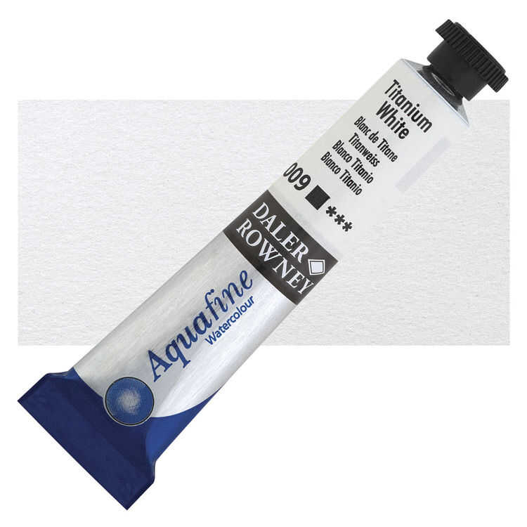 Daler Rowney Aquafine Tüp Sulu Boya 8 Ml. 009 Tıtanıum Whıte