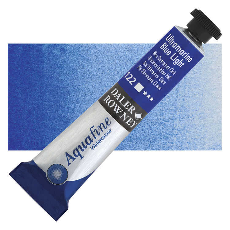 Daler Rowney Aquafine Tüp Sulu Boya 8 Ml. 122 Ultramarıne Blue Lıght