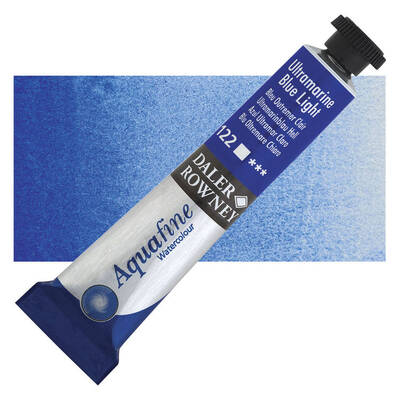 Daler Rowney Aquafine Tüp Sulu Boya 8 ml. 122 ULTRAMARINE BLUE LIGHT - 1