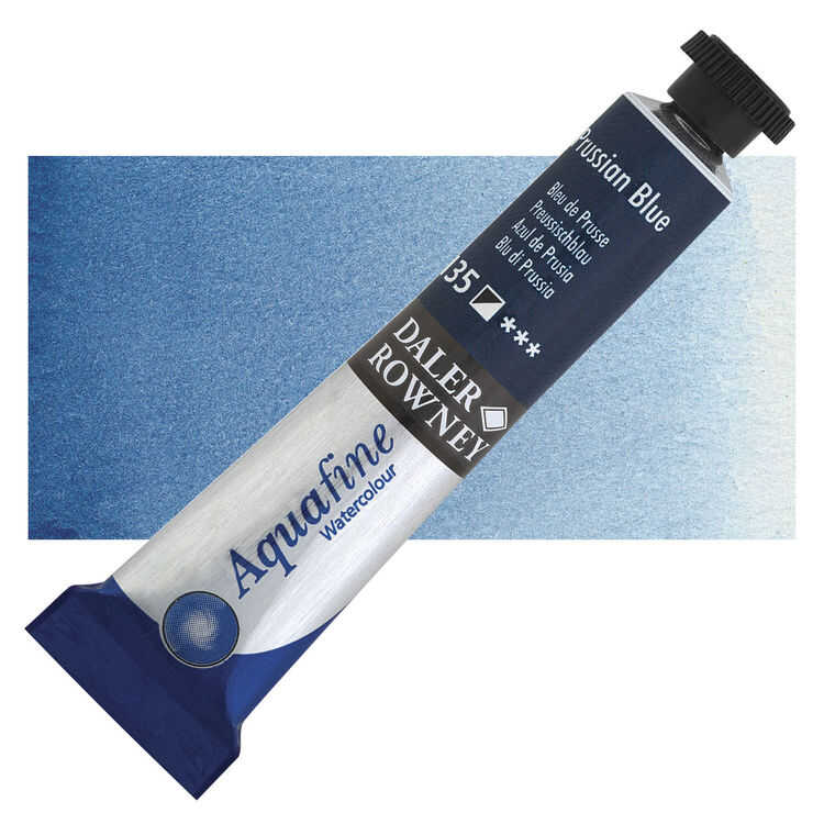 Daler Rowney Aquafine Tüp Sulu Boya 8 Ml. 135 Prussıan Blue