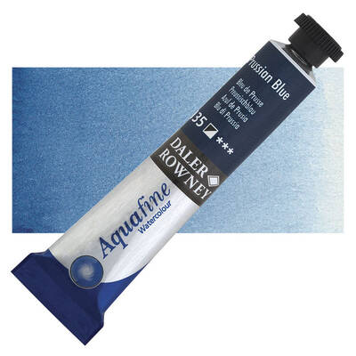 Daler Rowney Aquafine Tüp Sulu Boya 8 ml. 135 PRUSSIAN BLUE - 1