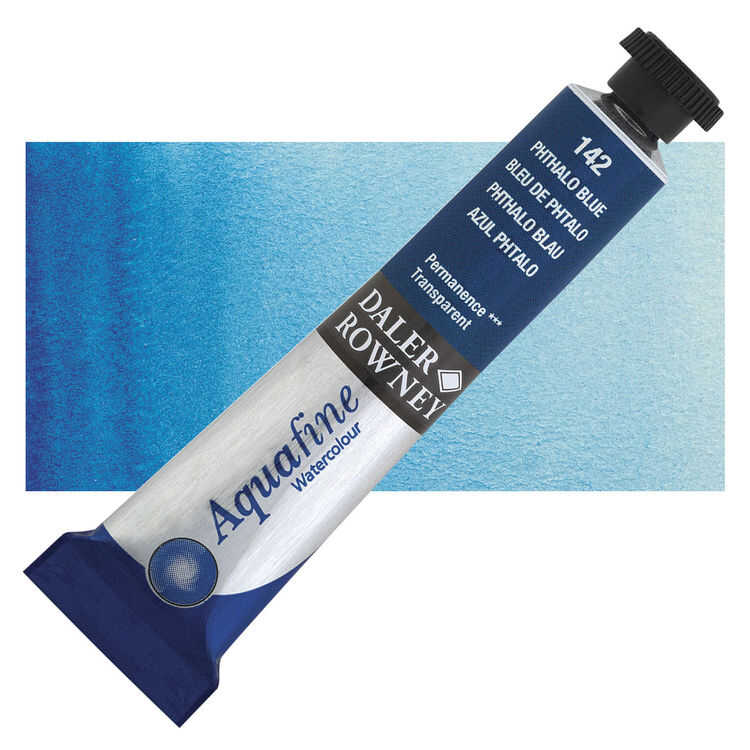 Daler Rowney Aquafine Tüp Sulu Boya 8 Ml. 142 Phthalo Blue